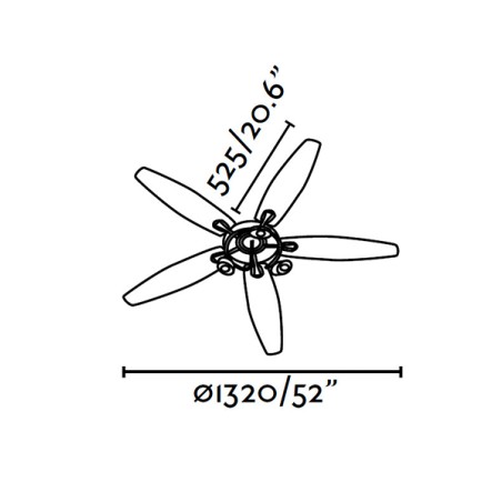 Lubų ventiliatorius Faro toMil