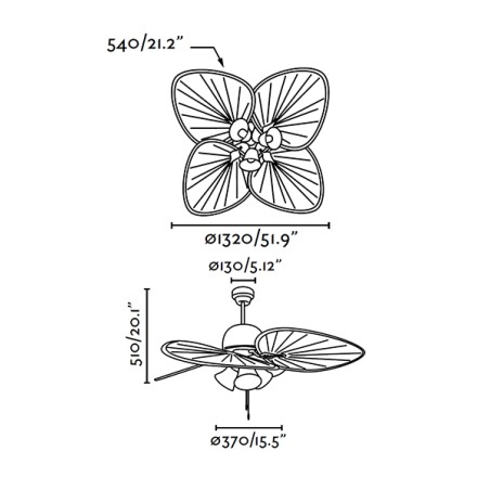 Lubų ventiliatorius Faro cuBa