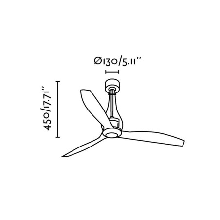 Lubų ventiliatorius Faro mini-eTerfan