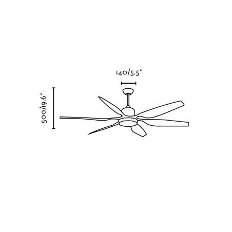 Lubų ventiliatorius Faro tilOs