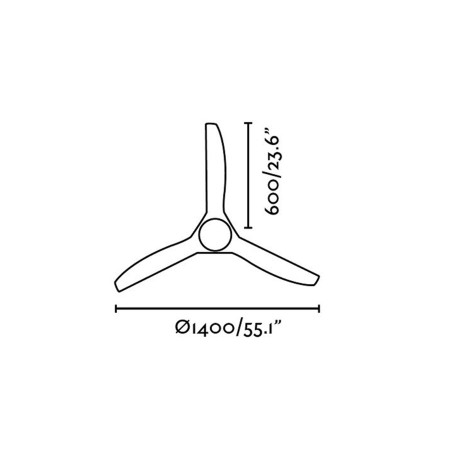 Lubų ventiliatorius Faro kAilua