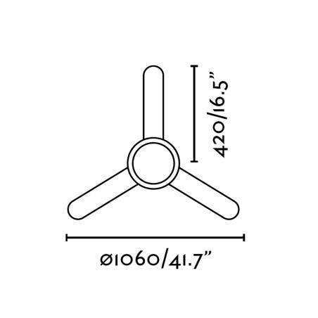 Lubų ventiliatorius Faro feRoe