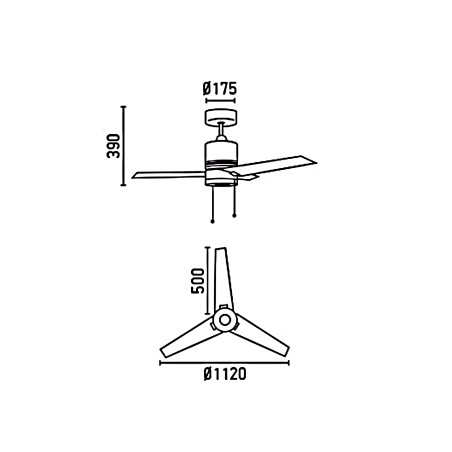 Lubų ventiliatorius Faro cHiloe