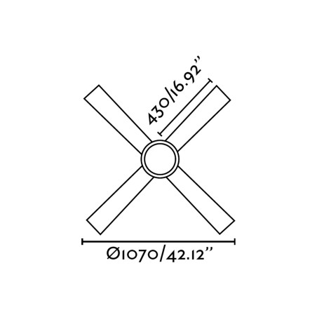 Lubų ventiliatorius Faro hoNolulu