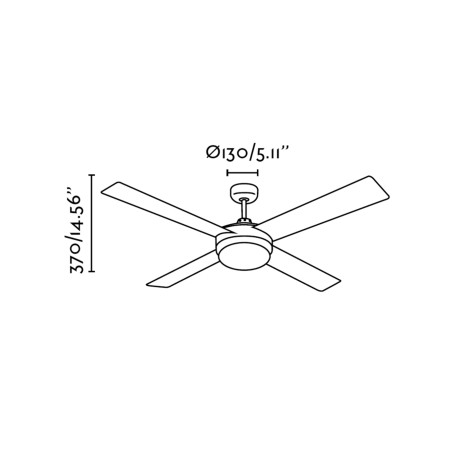 Lubų ventiliatorius Faro mEnorca