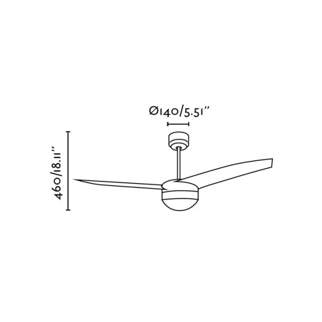 Lubų ventiliatorius Faro eAsy