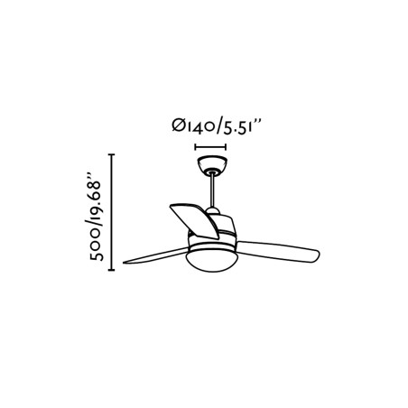 Lubų ventiliatorius Faro mAui