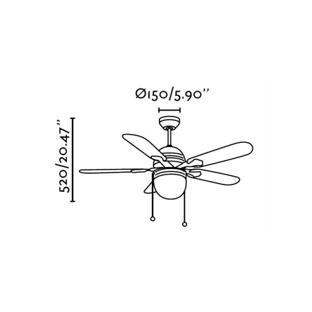 Lubų ventiliatorius Faro aGadir