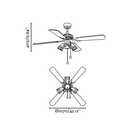 Lubų ventiliatorius Faro jaCa