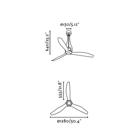 Lubų ventiliatorius Faro eterFan