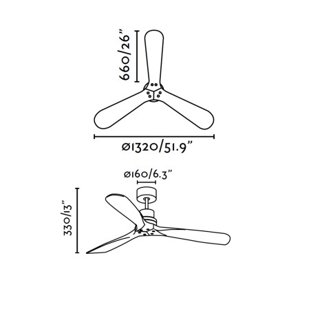 Lubų ventiliatorius Faro lAntau